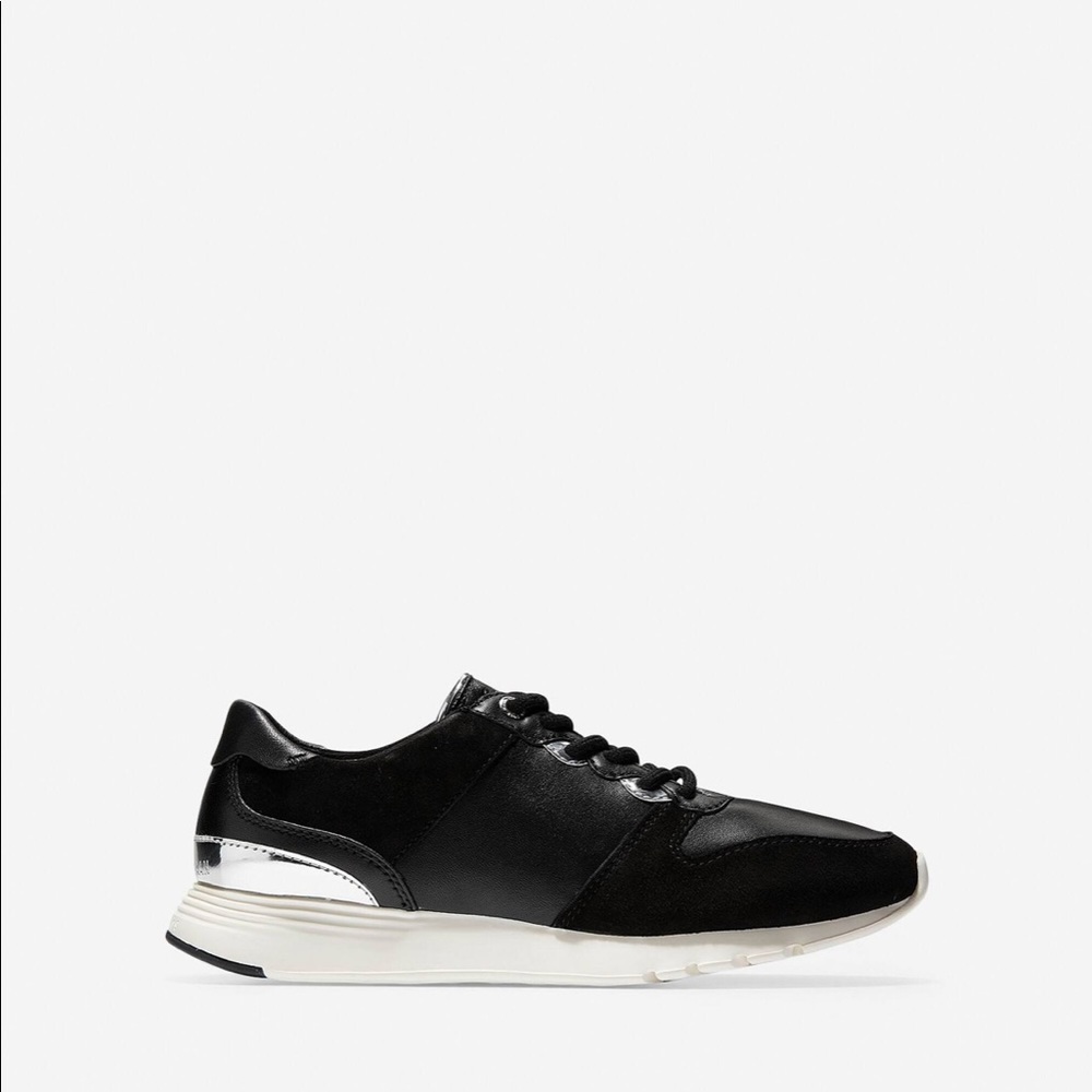 NWOT Cole Haan Grand OS black/silver sneakers 11B - Picture 2 of 11